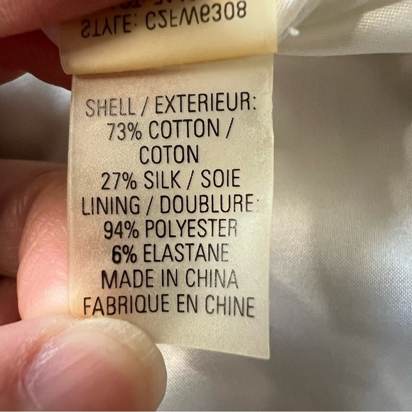 Tahari silk blend pleated floral A line knee length skirt.  SZ 8 - Picture 13 of 14